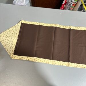 Brown and Cream Table Runner